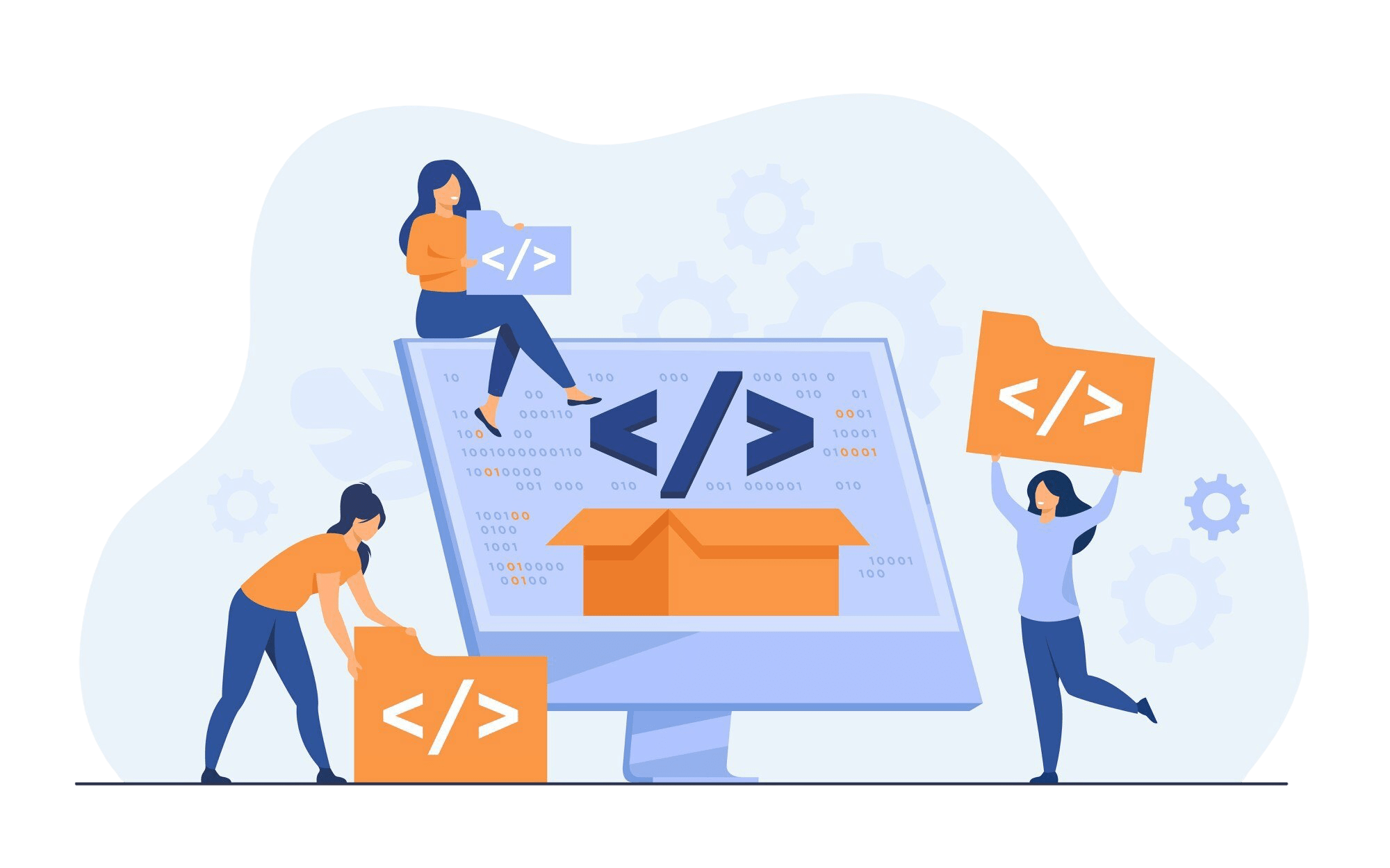 tiny-developers-programming-website-internet-platform-flat-vector-illustration-cartoon-programmers-near-screen-with-open-code-script-software-development-digital-technology-concept