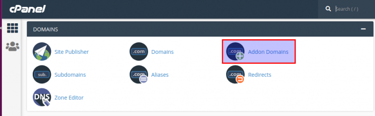 How to Add an Addon Domain in cPanel - PheonixSolutions Knowledge-Base