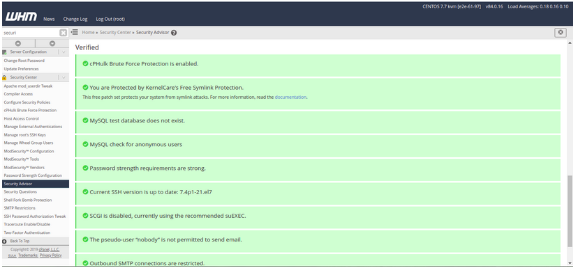 how setup centos cpanel whm at home server