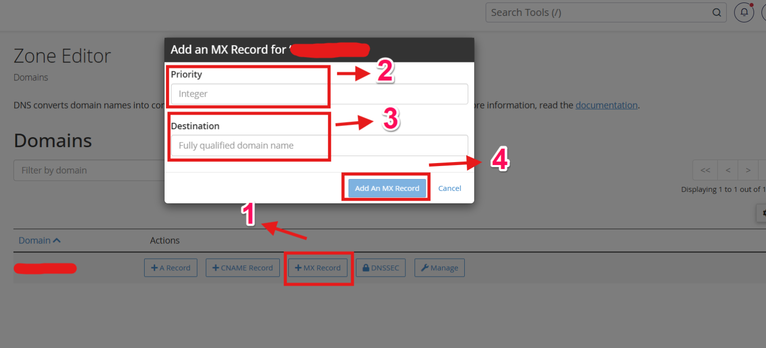 How to Set MX Records using the cPanel Zone Editor - PheonixSolutions ...
