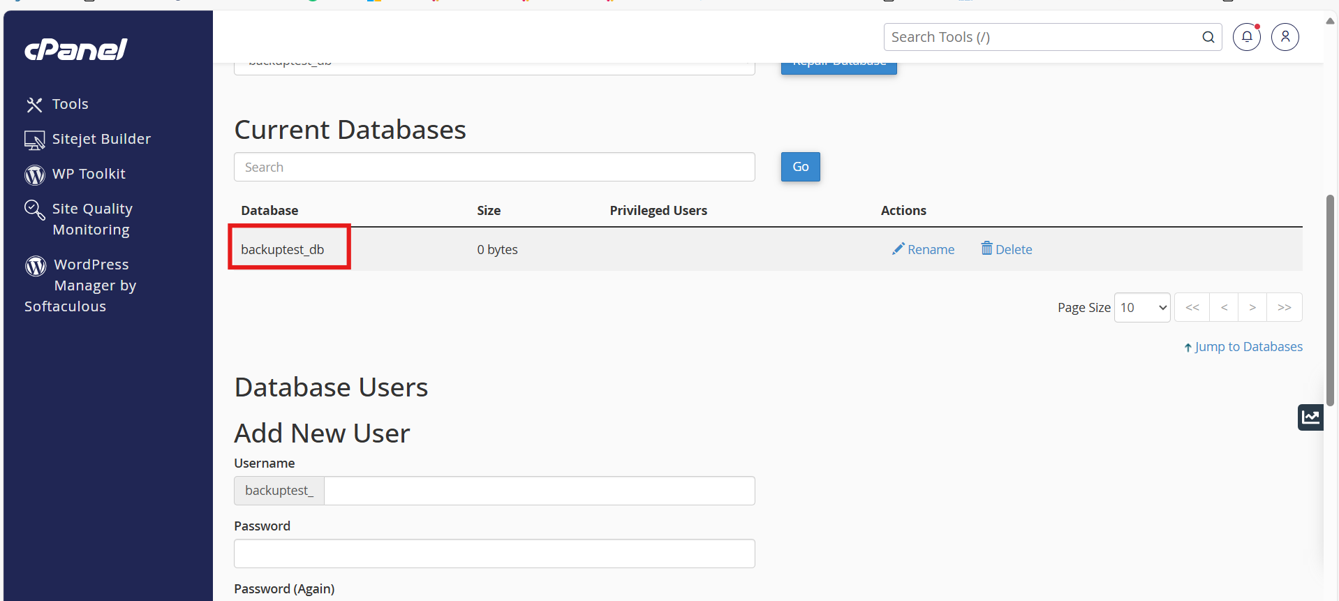 How to create a database user in cPanel via CLI using the 'uapi' tool ...